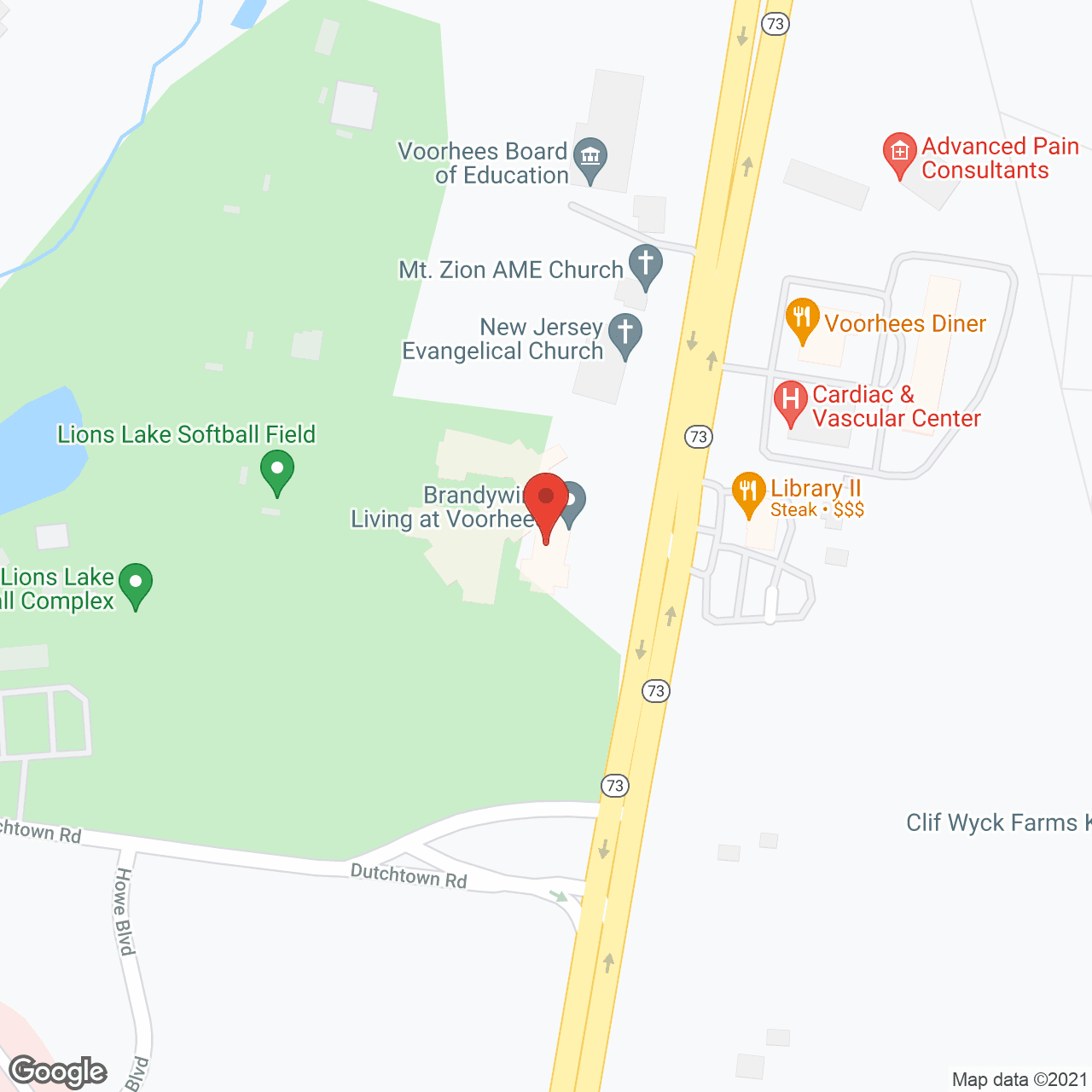 Brandywine Voorhees by Monarch in google map