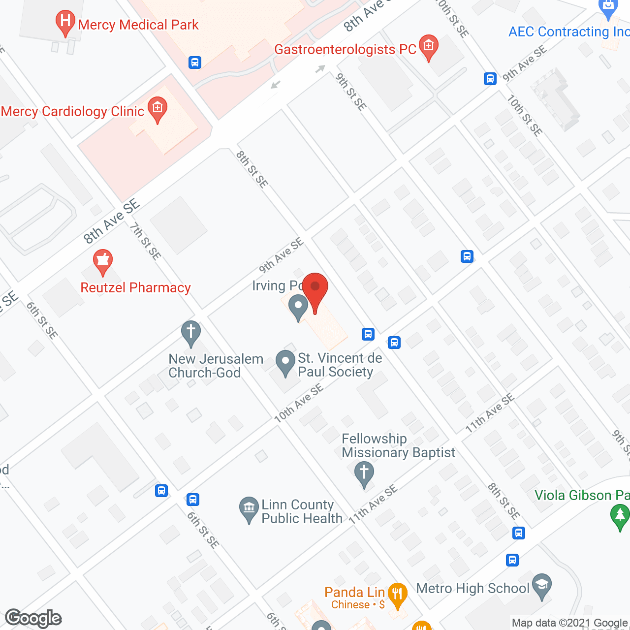Irving Point in google map