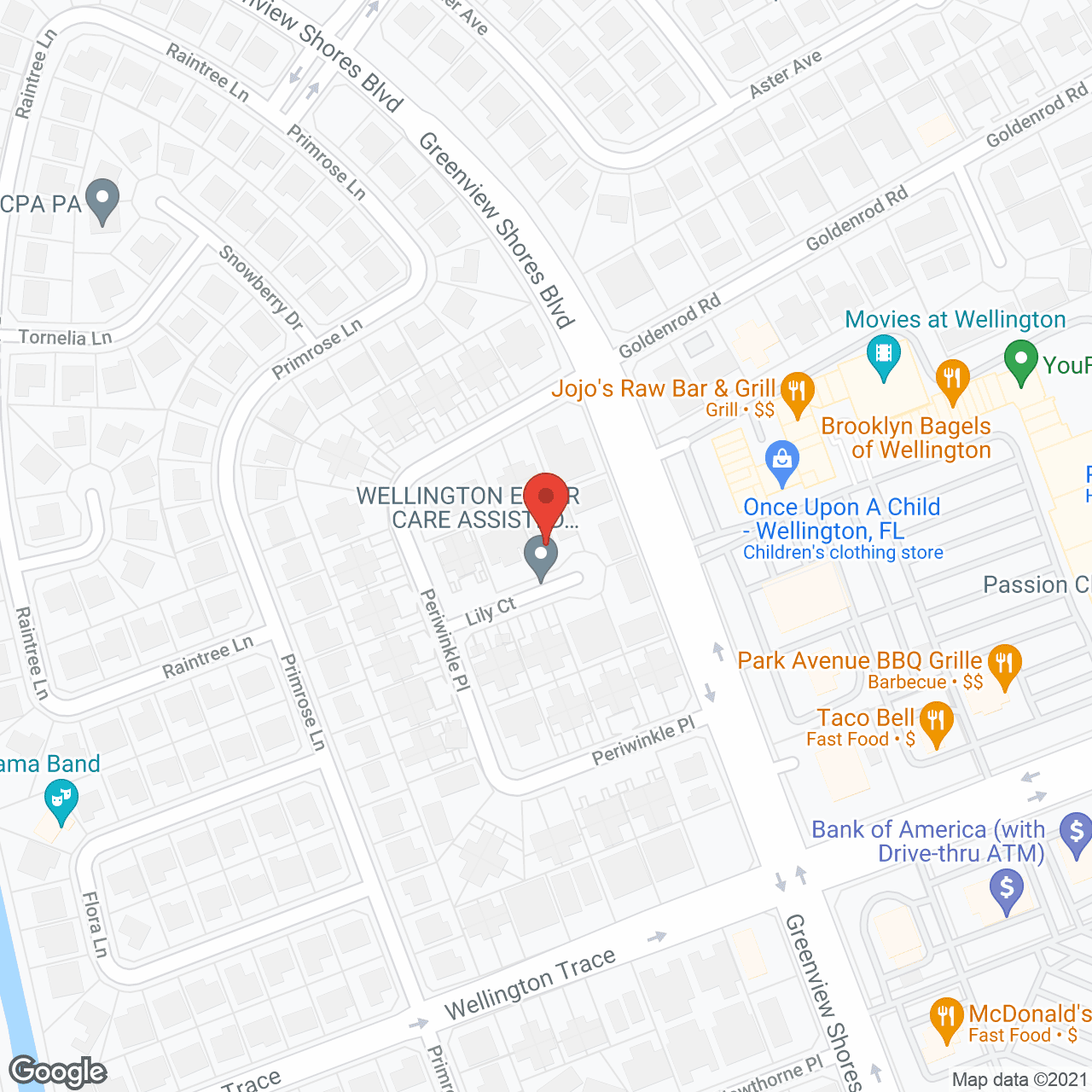 Wellington Elder Care I in google map