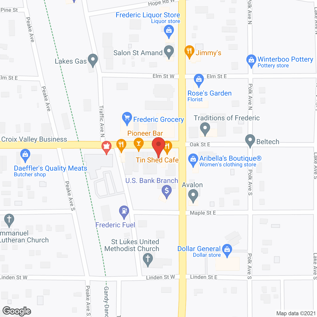 Traditions Of Frederic in google map