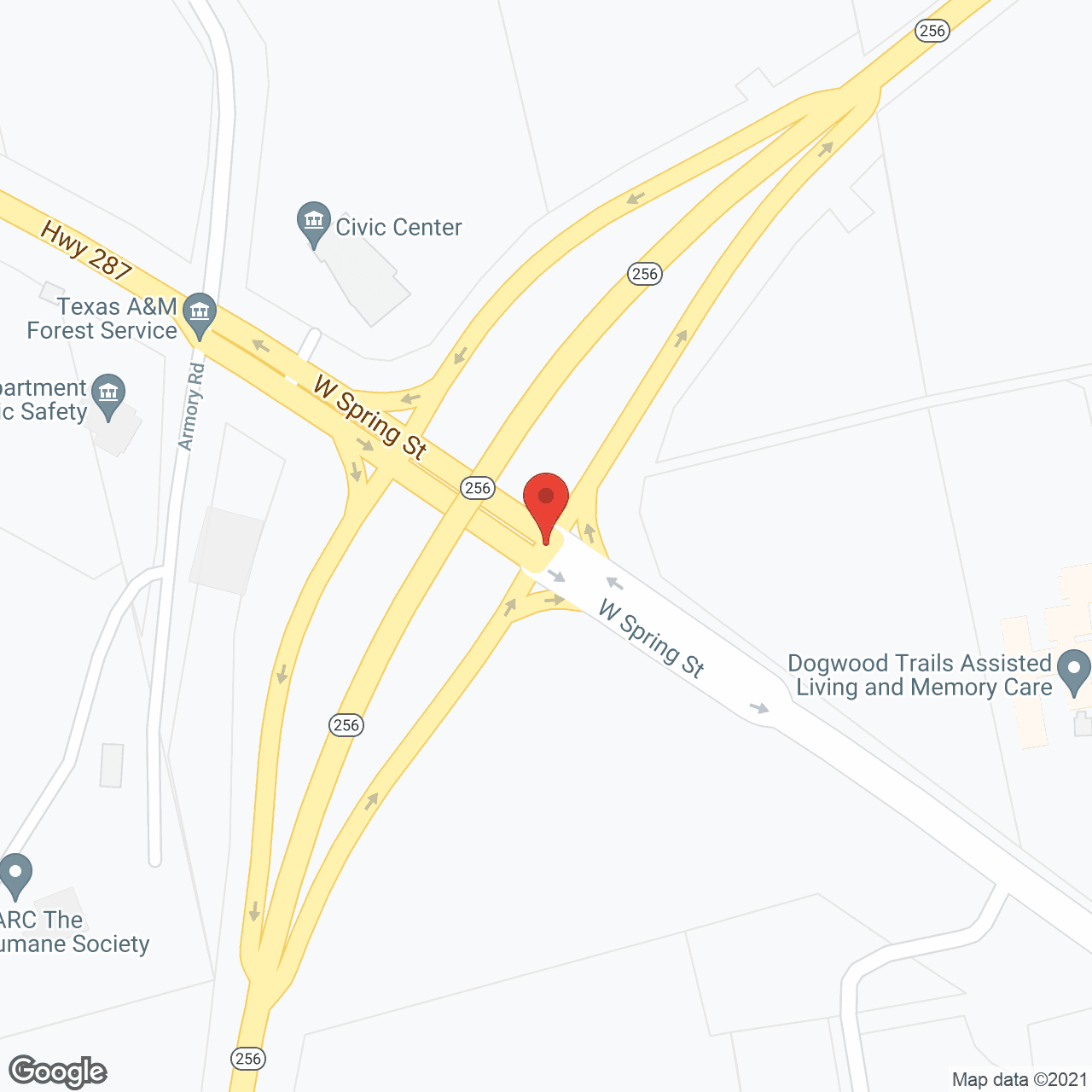 Dogwood Trails in google map