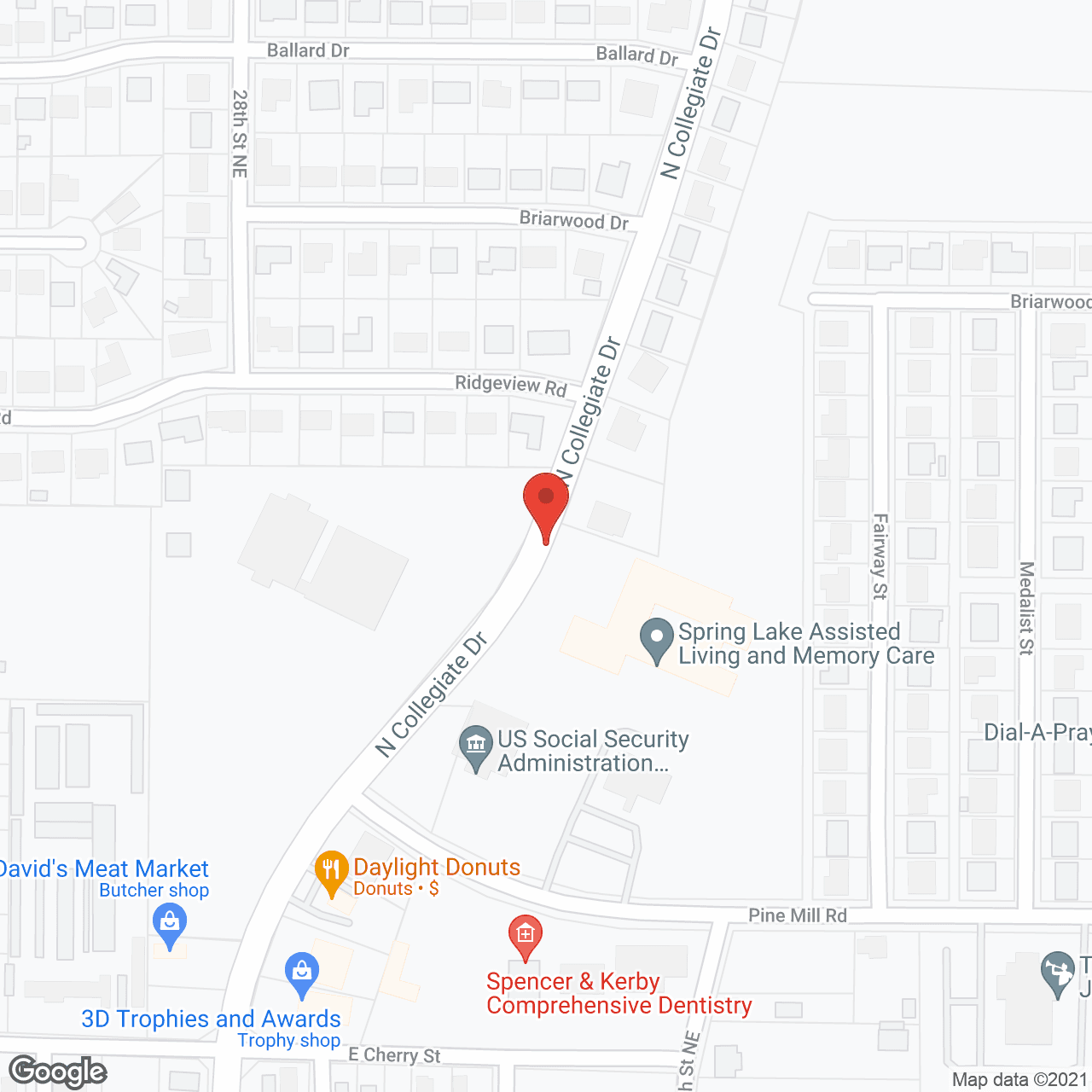 Spring Lake in google map