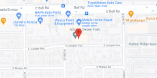 Arizona Desert Falls in google map