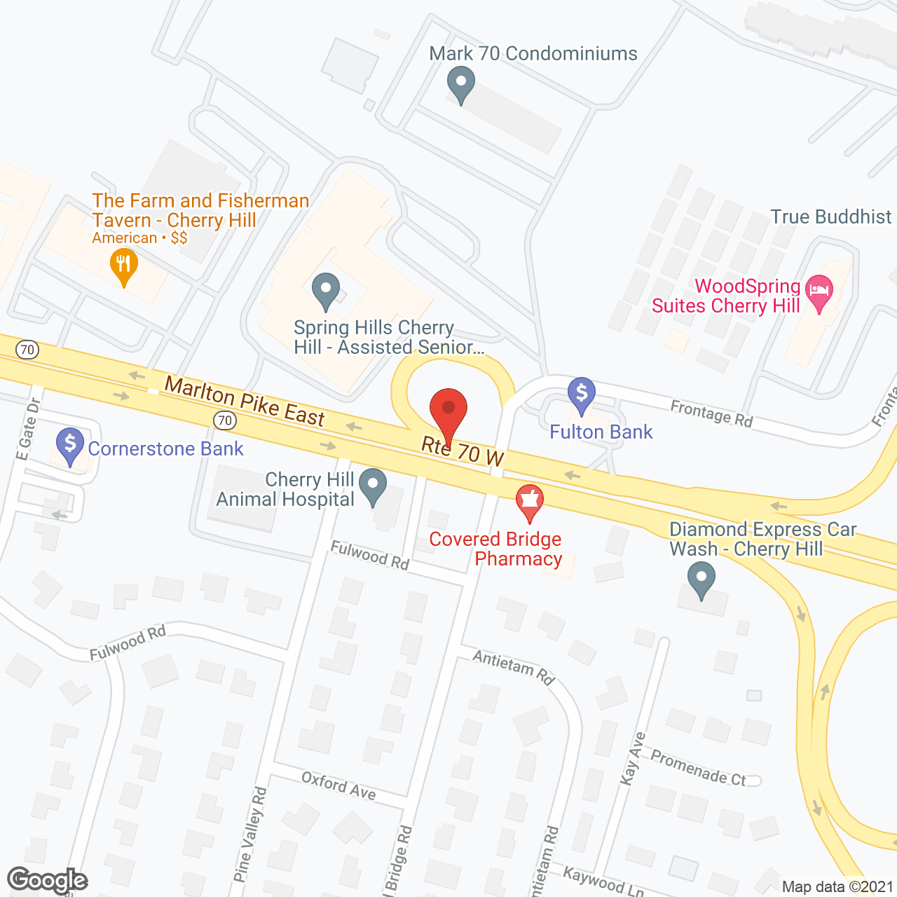 The Addison of Cherry Hill in google map