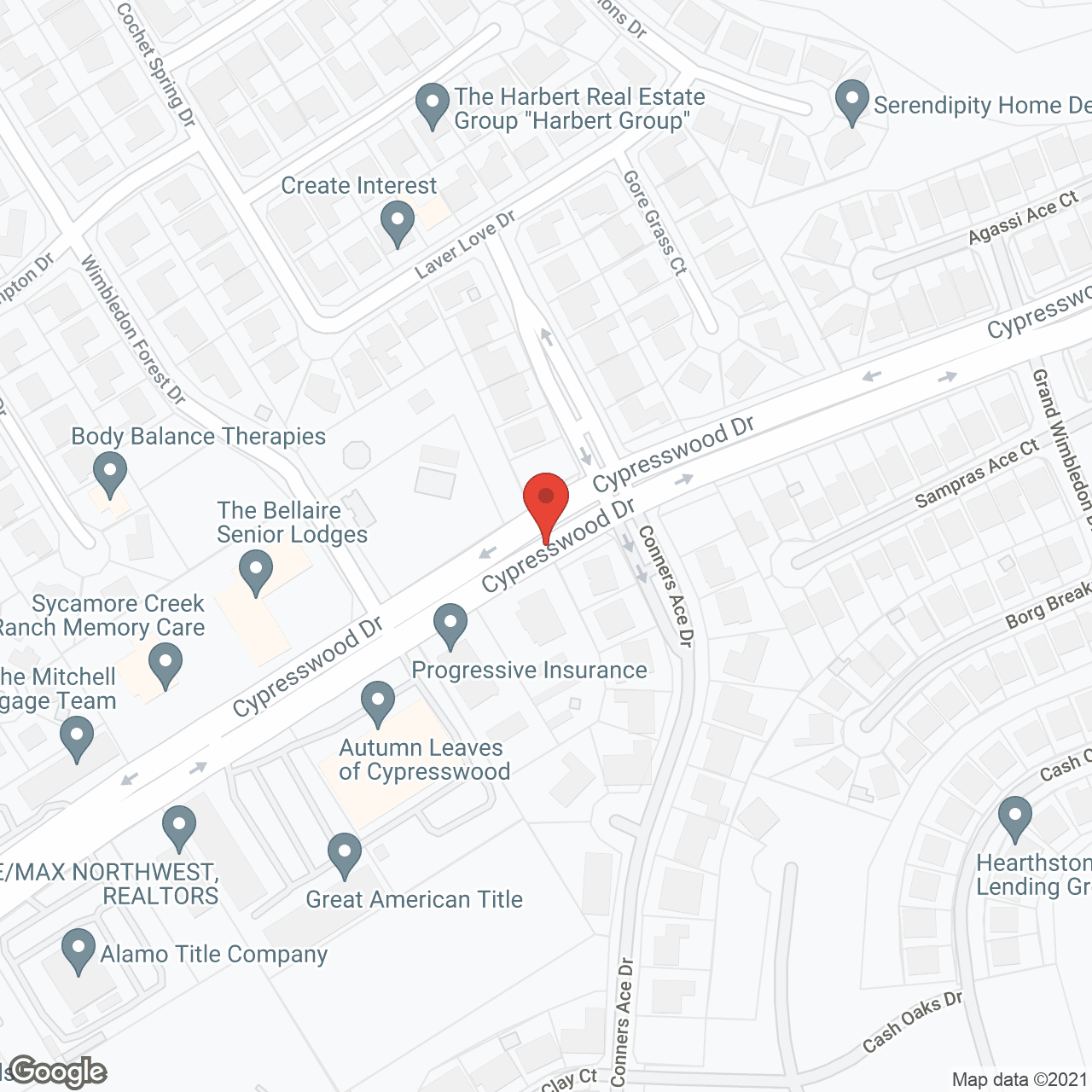 Solace Glen at Cypresswood in google map