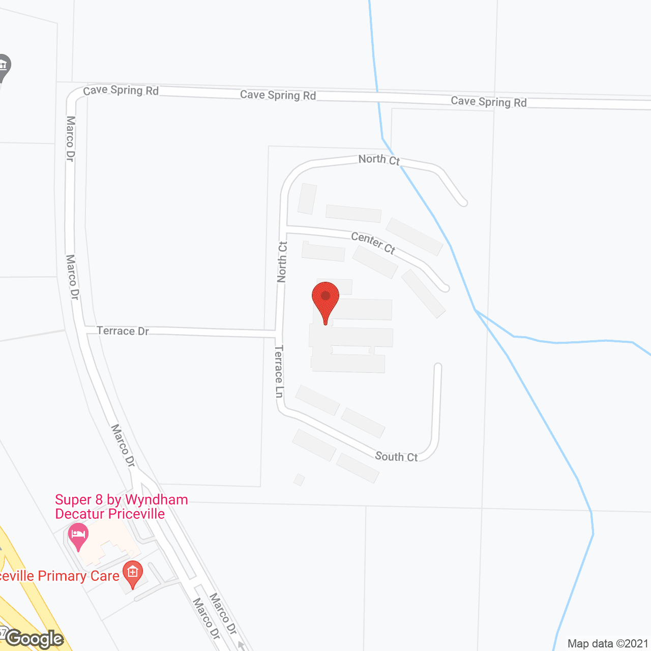 The Neighborhood at Priceville in google map