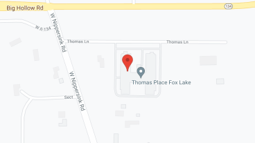 Thomas Place at Fox Lake in google map