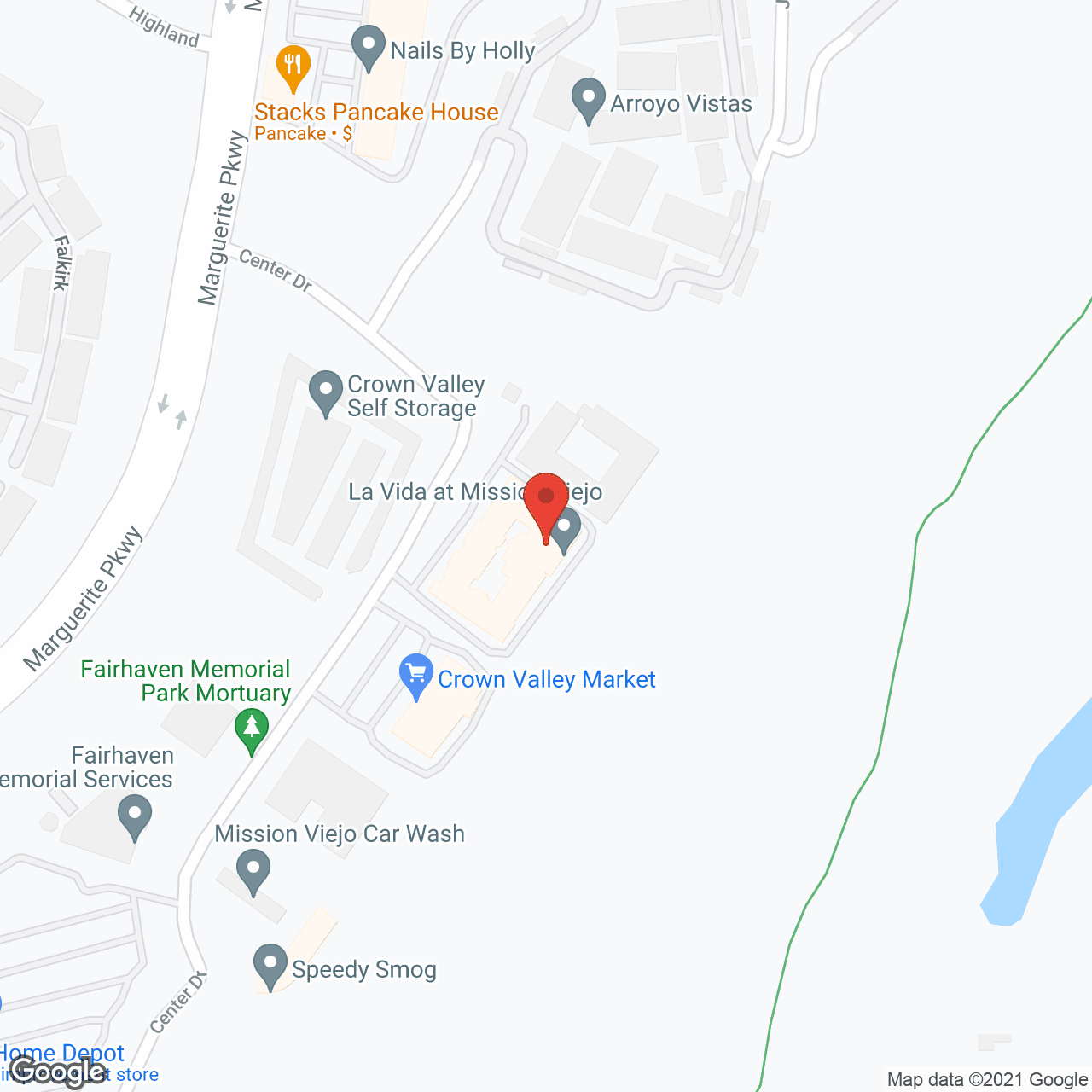 Vintage Mission Viejo in google map