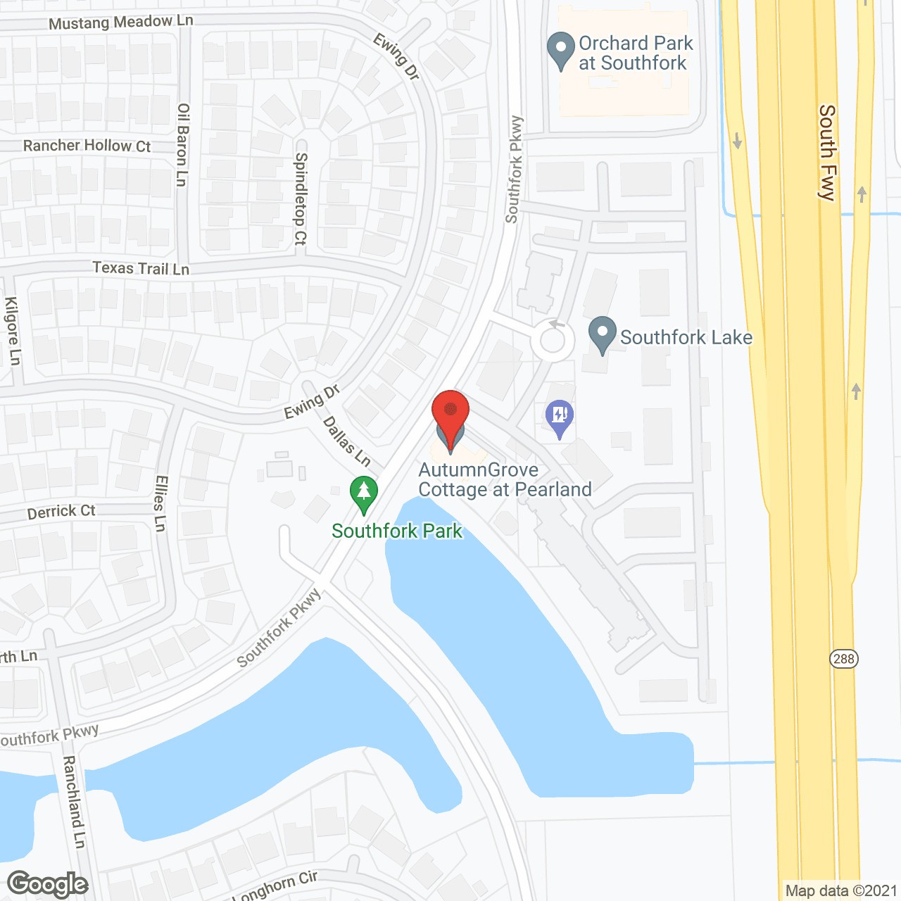 Willow Care Cottages Pearland in google map