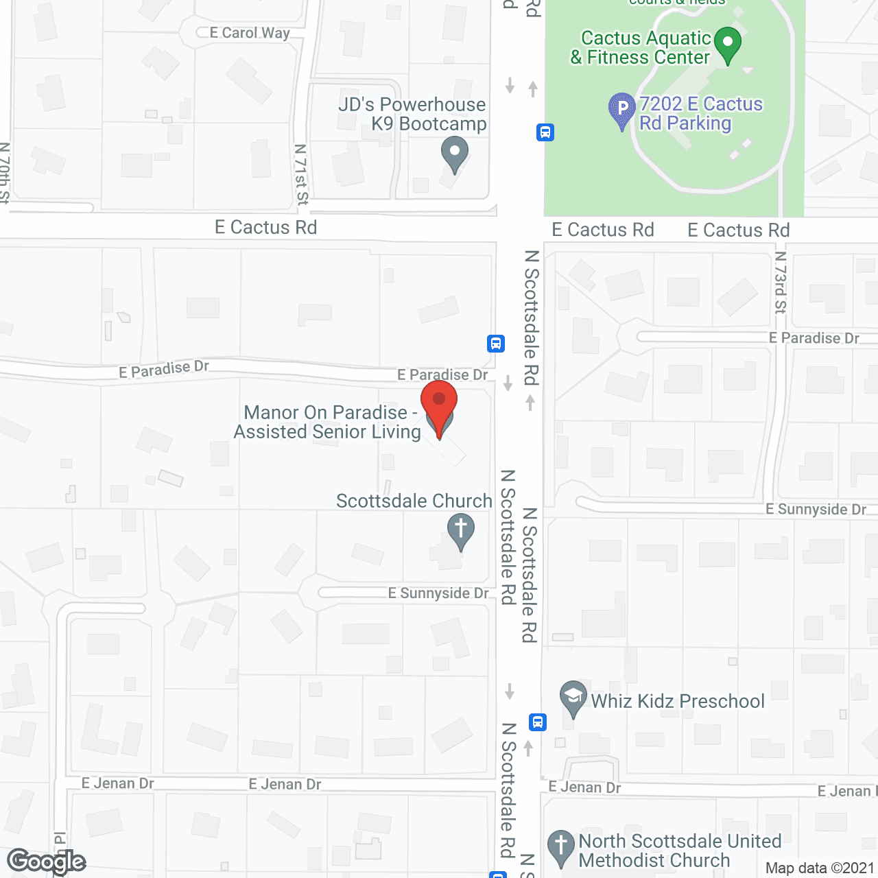 Scottsdale Casa De Paradise in google map