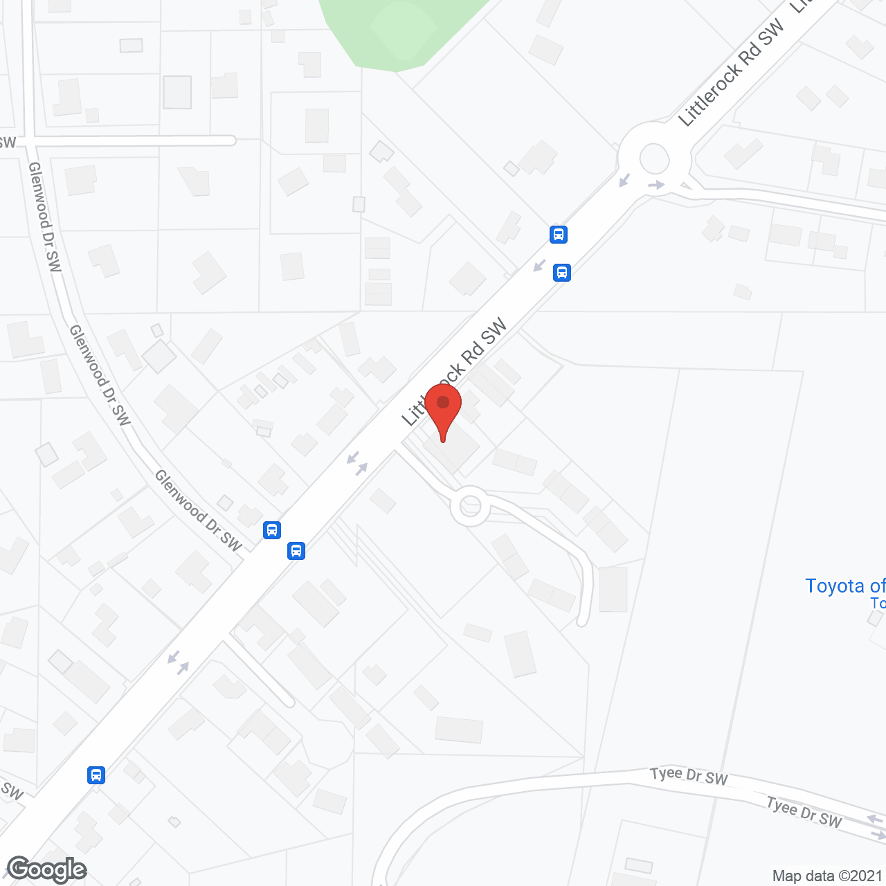 Tumwater Senior Living in google map