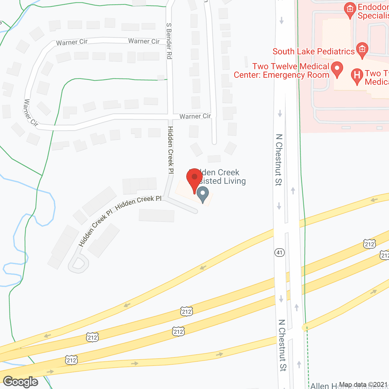 Hidden Creek Adult Foster Care in google map