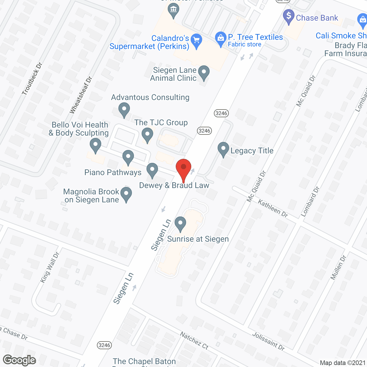 Glenncrest at Siegen in google map