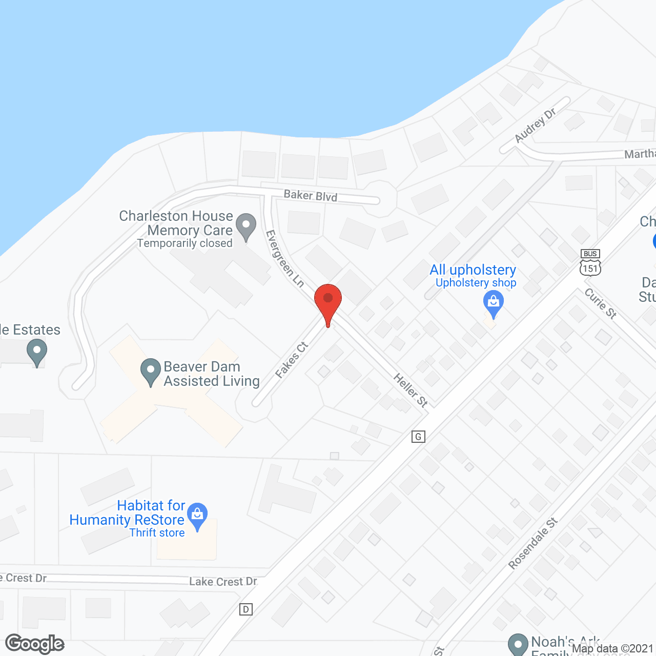 Charleston House in google map