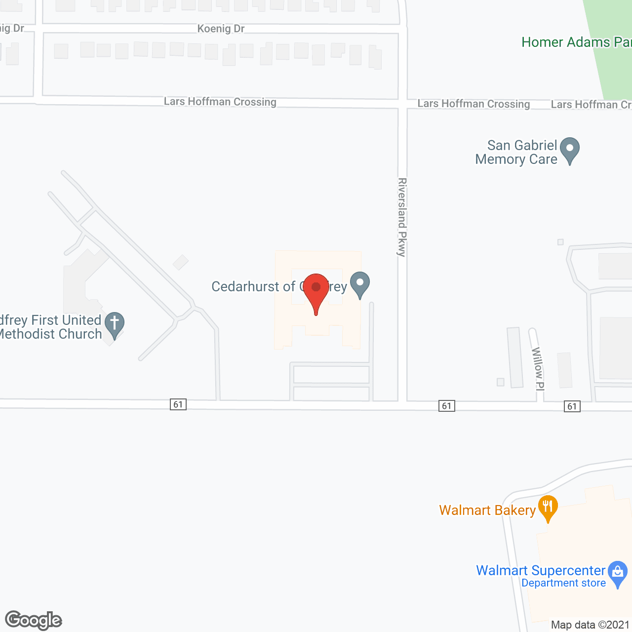 Longevity Living Of Godfrey in google map