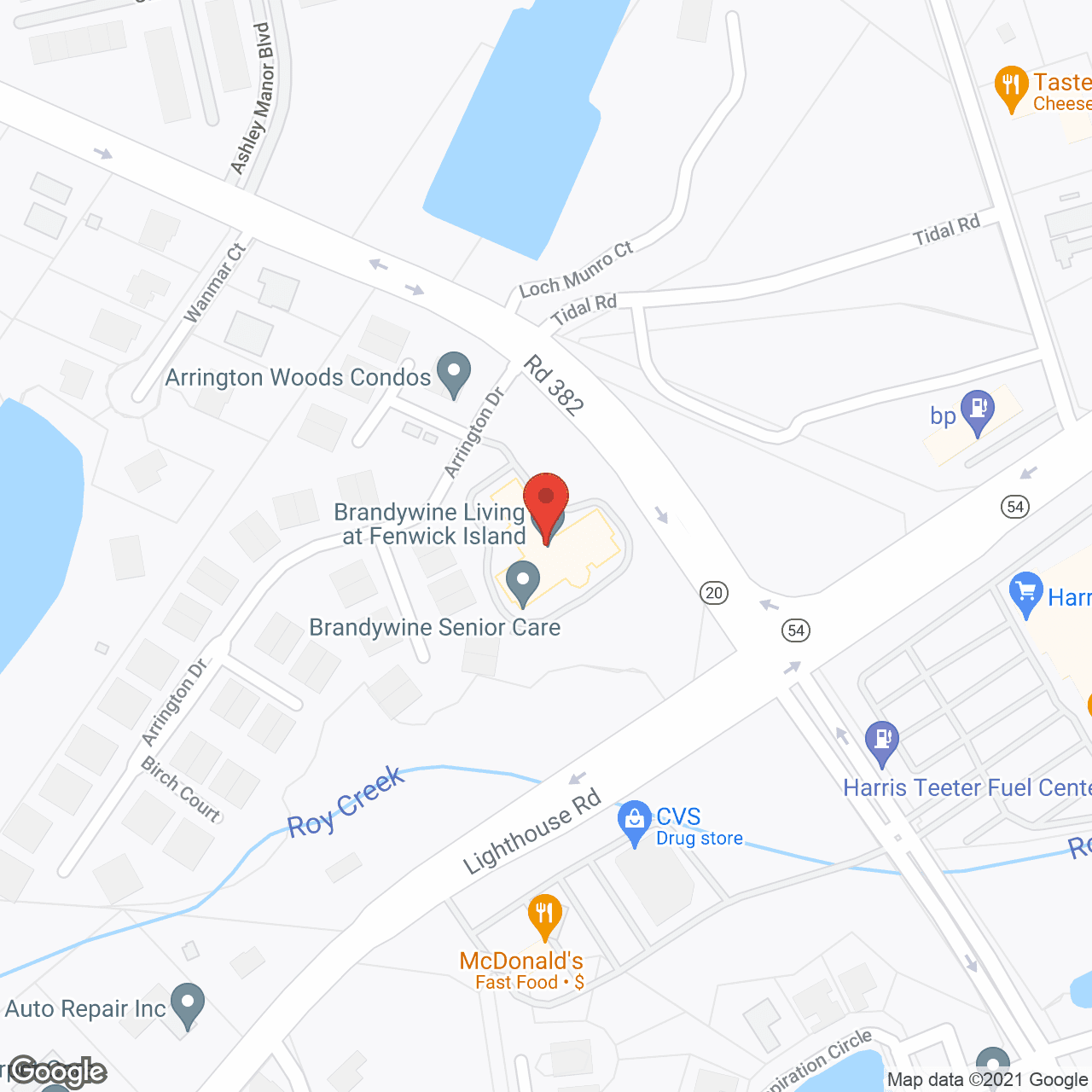 Brandywine Fenwick Island by Monarch in google map