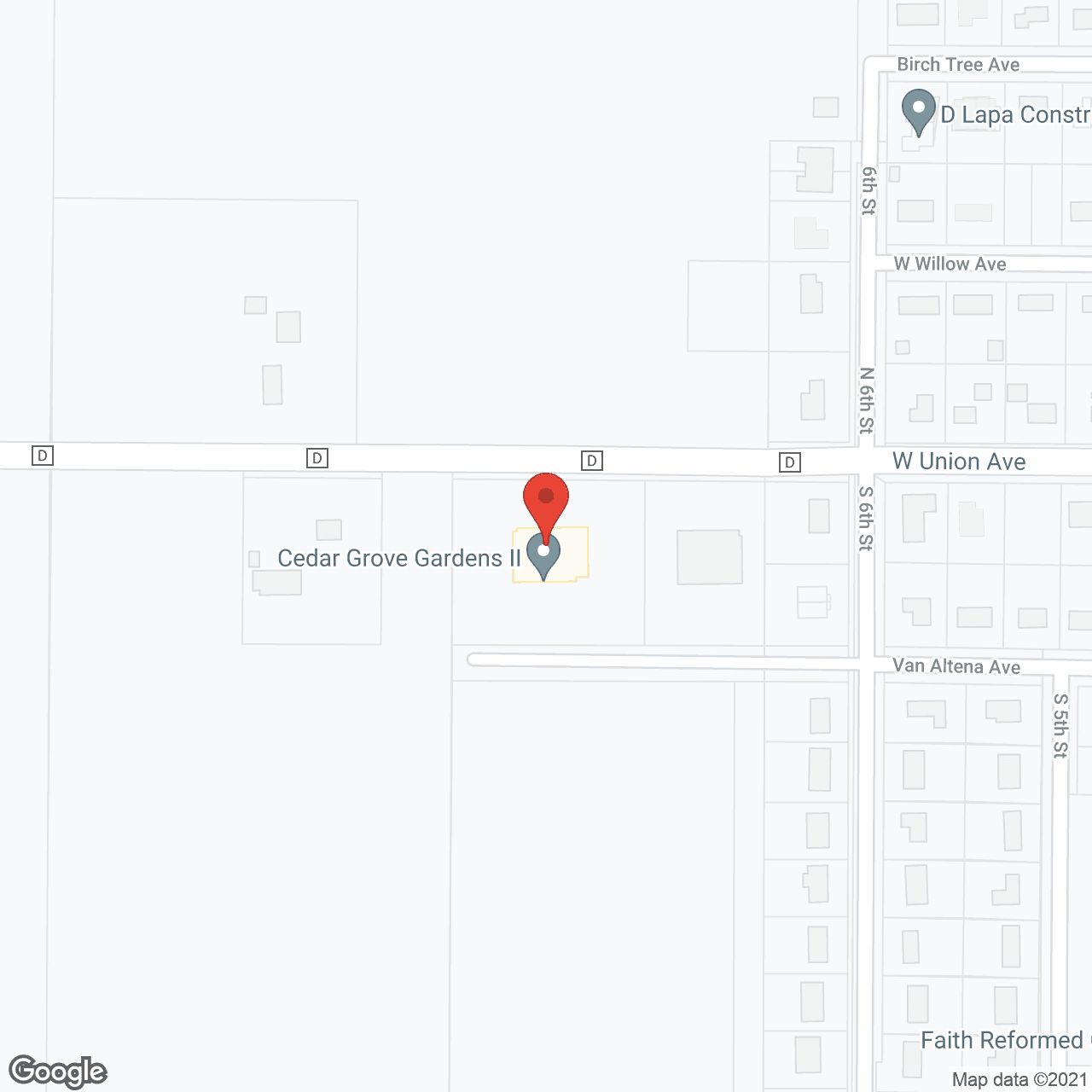 Cedar Grove Senior Living in google map