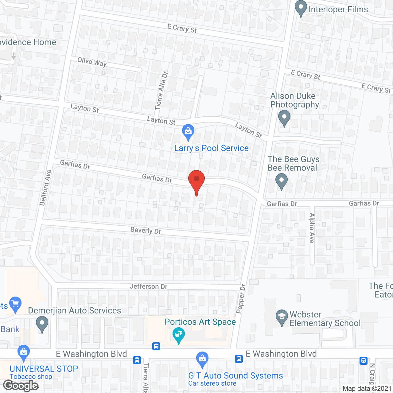 Alegria Homecare in google map