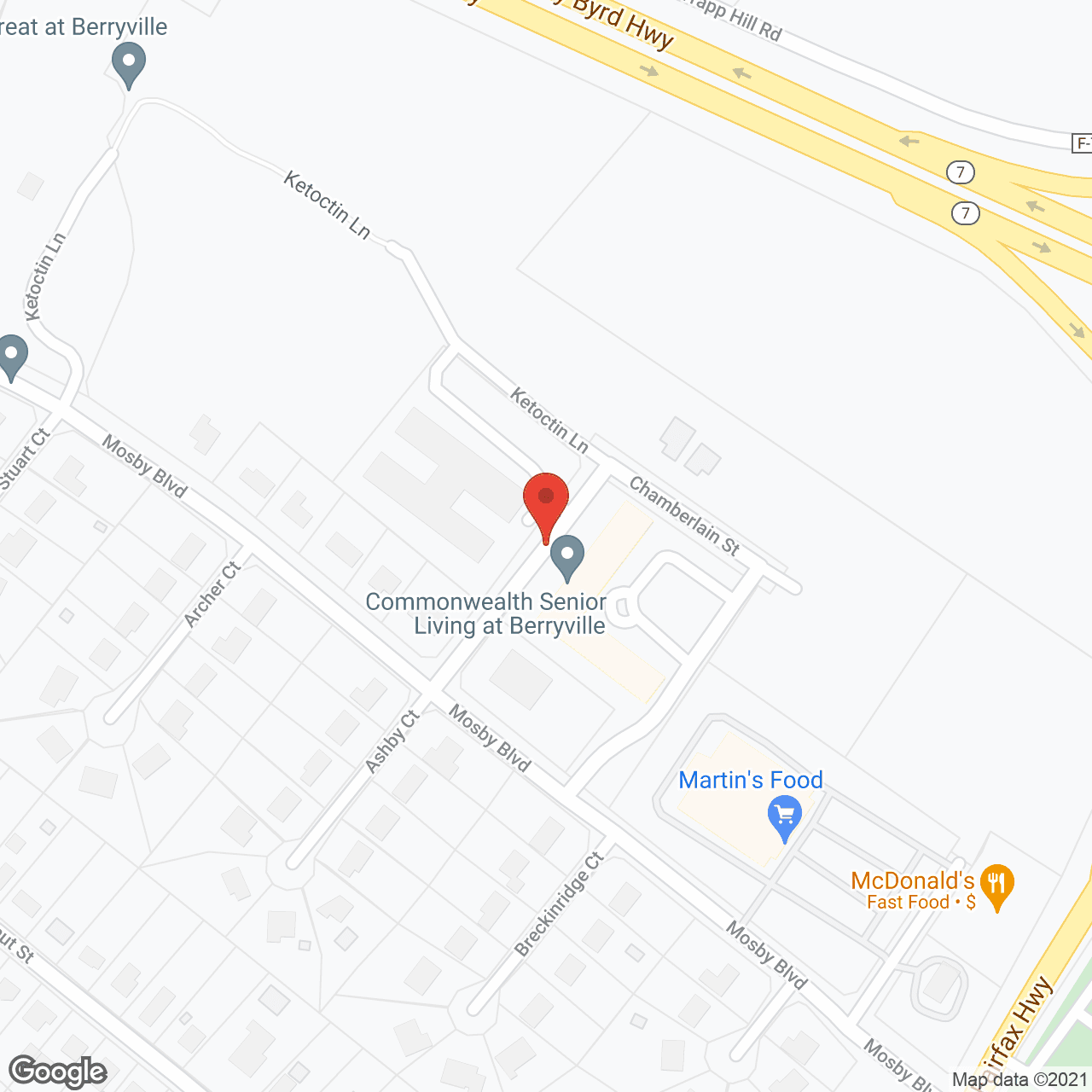 Viva Senior Living at Berryville in google map