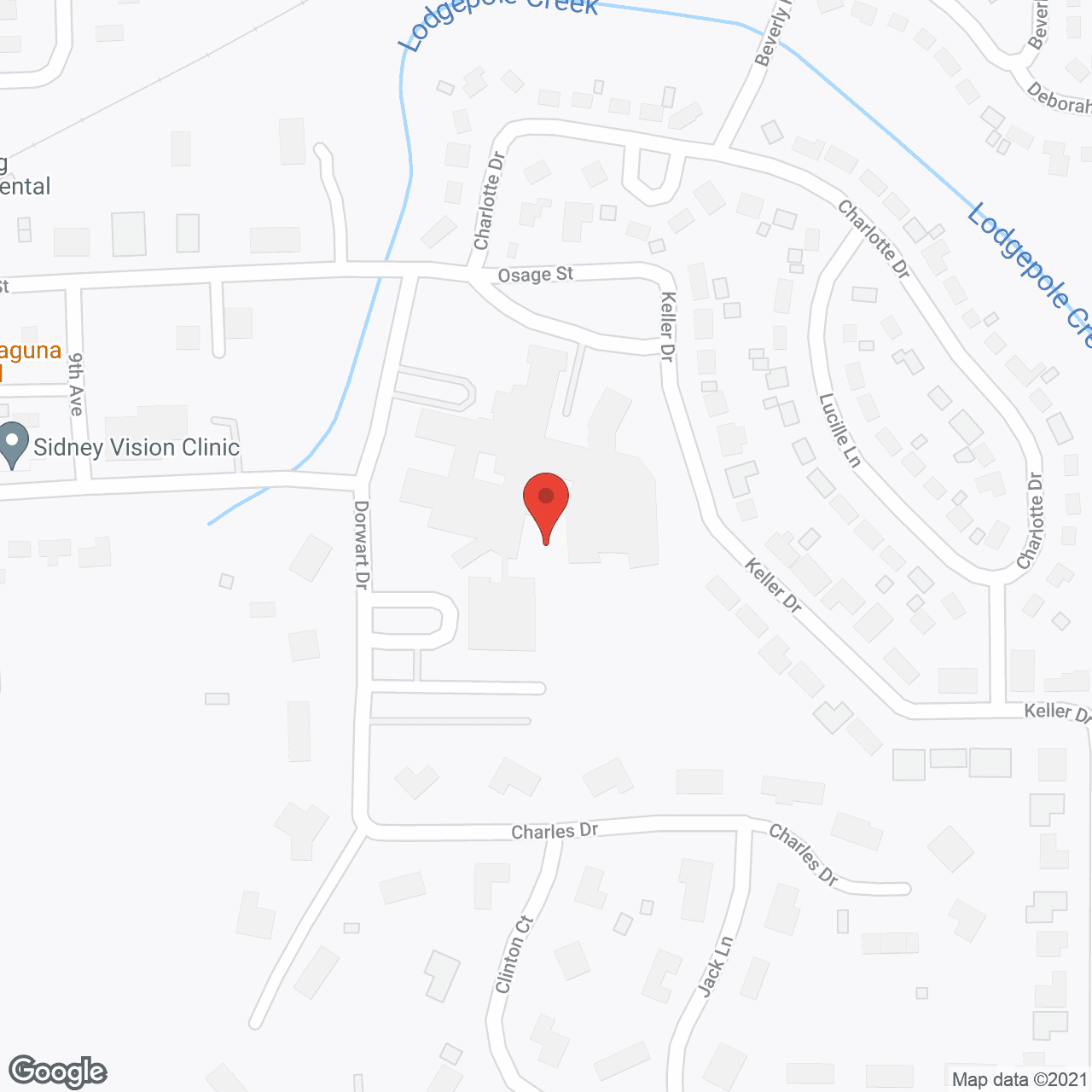 Memorial Health Ctr in google map