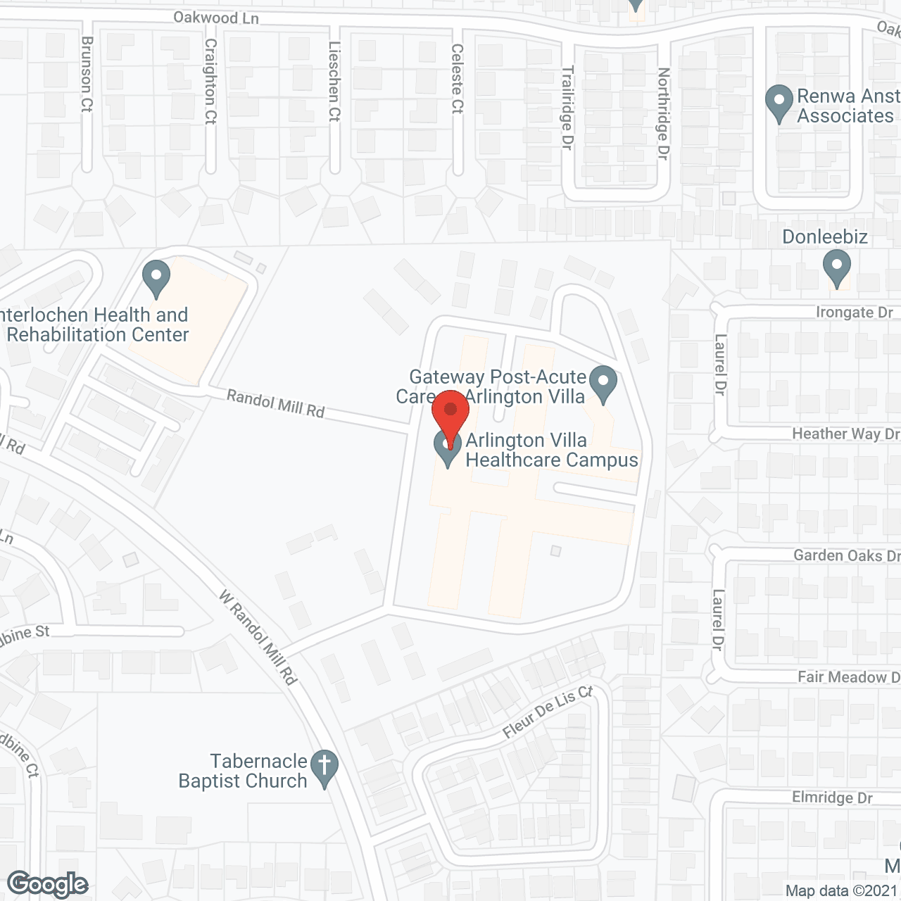 Arlington Villa in google map