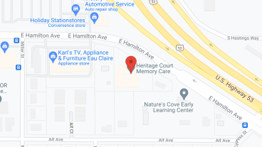 Heritage Court Eau Claire in google map
