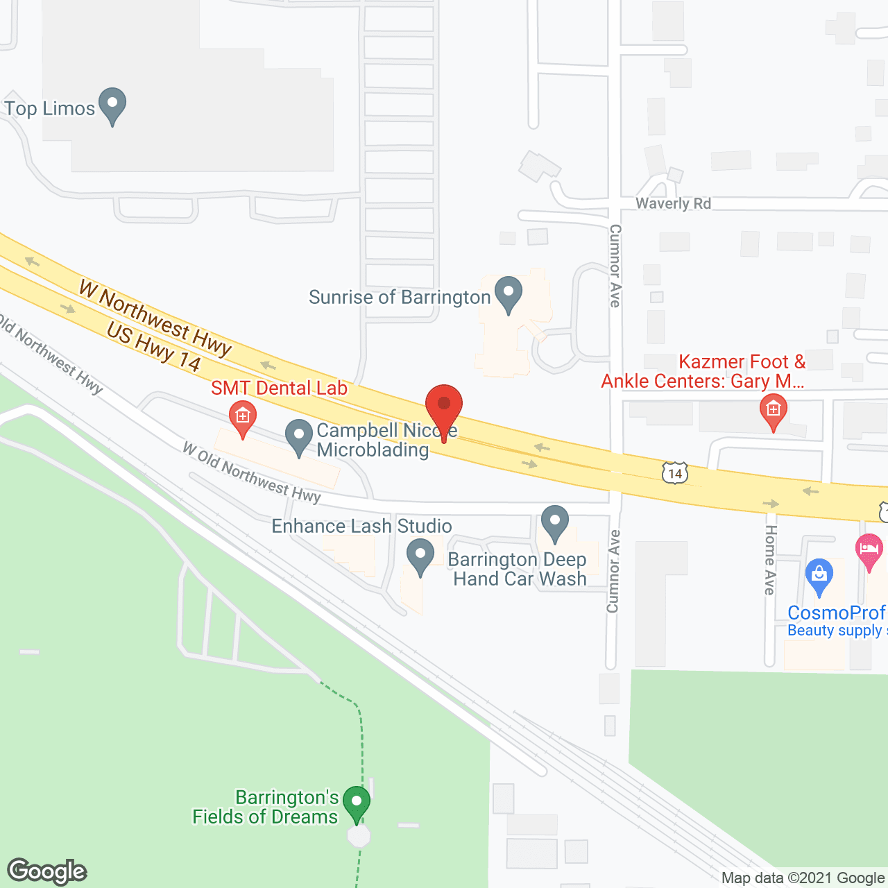 Eden Vista Barrington in google map