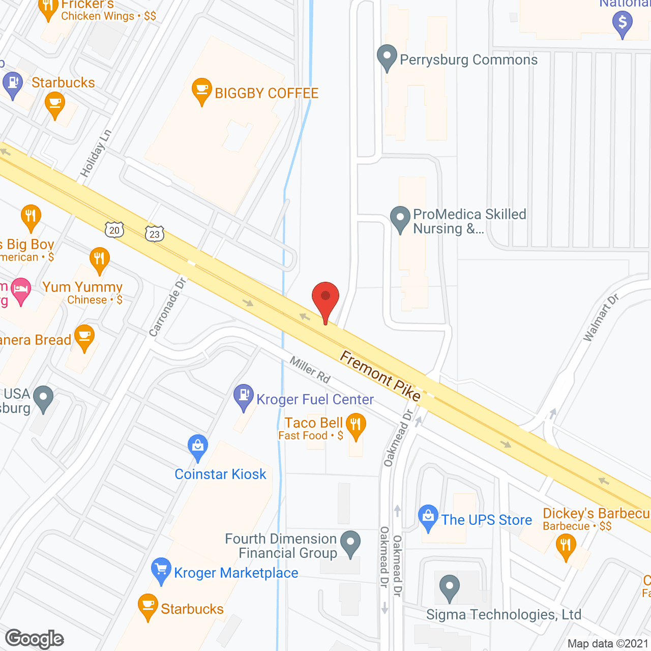 Majestic Care Commons at Perrysburg in google map