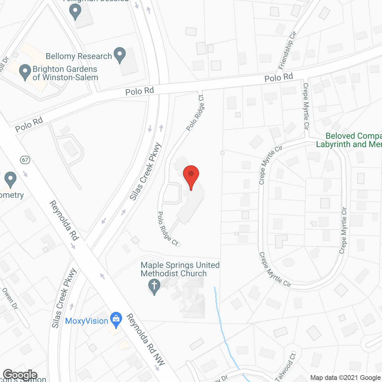 PruittPlace Winston Salem in google map