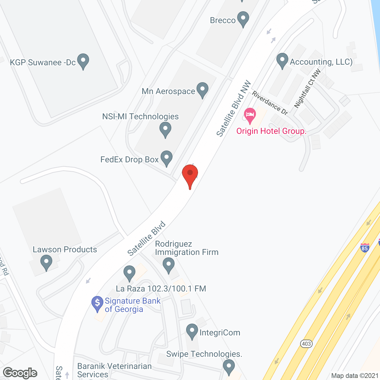 King's Reserve Suwanee in google map