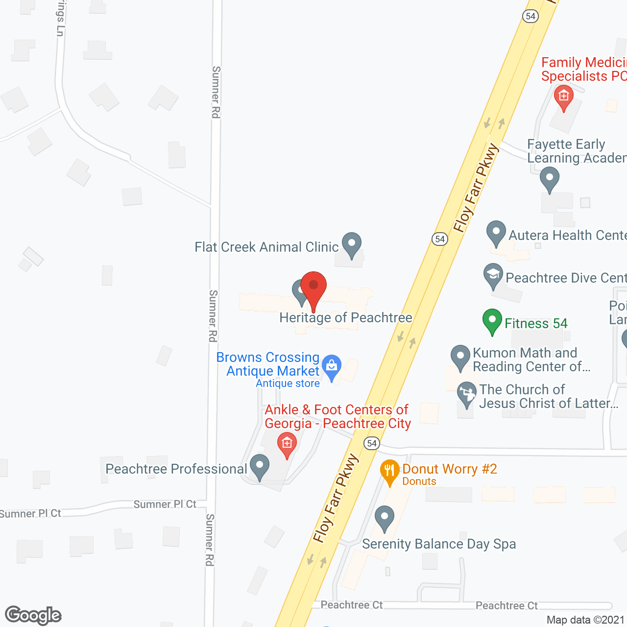 PruittPlace Peachtree City in google map