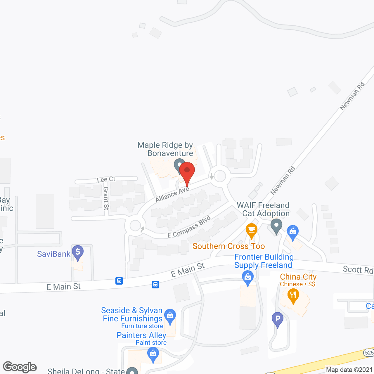 Maple Ridge in google map