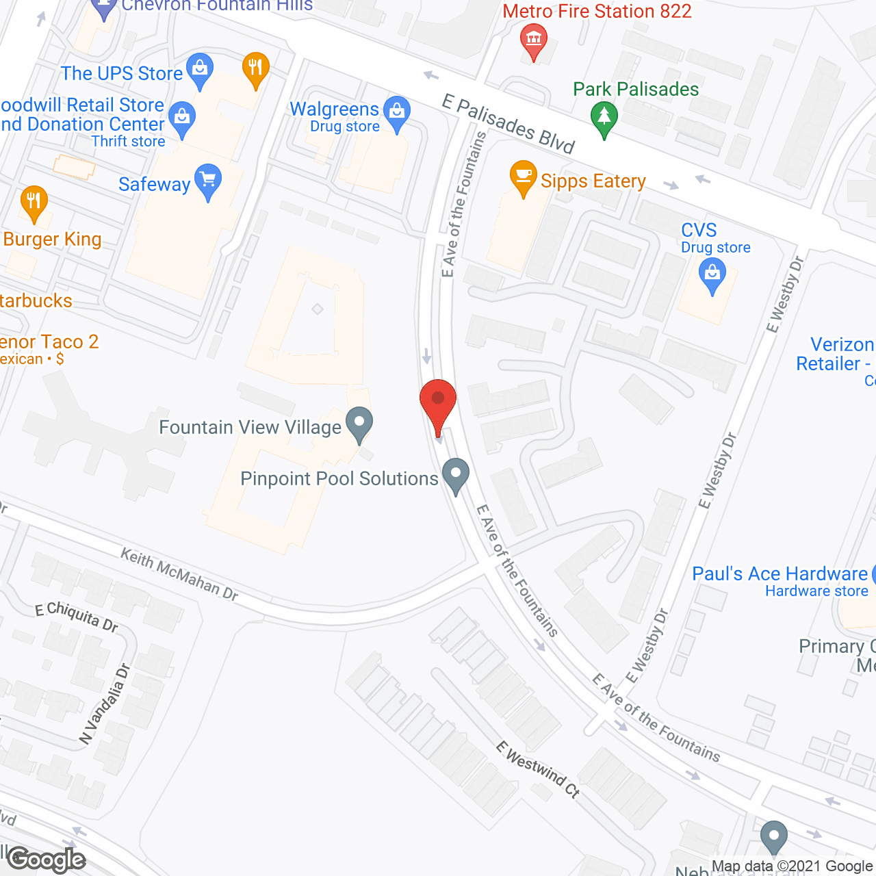 Fountain View Village by Cogir in google map