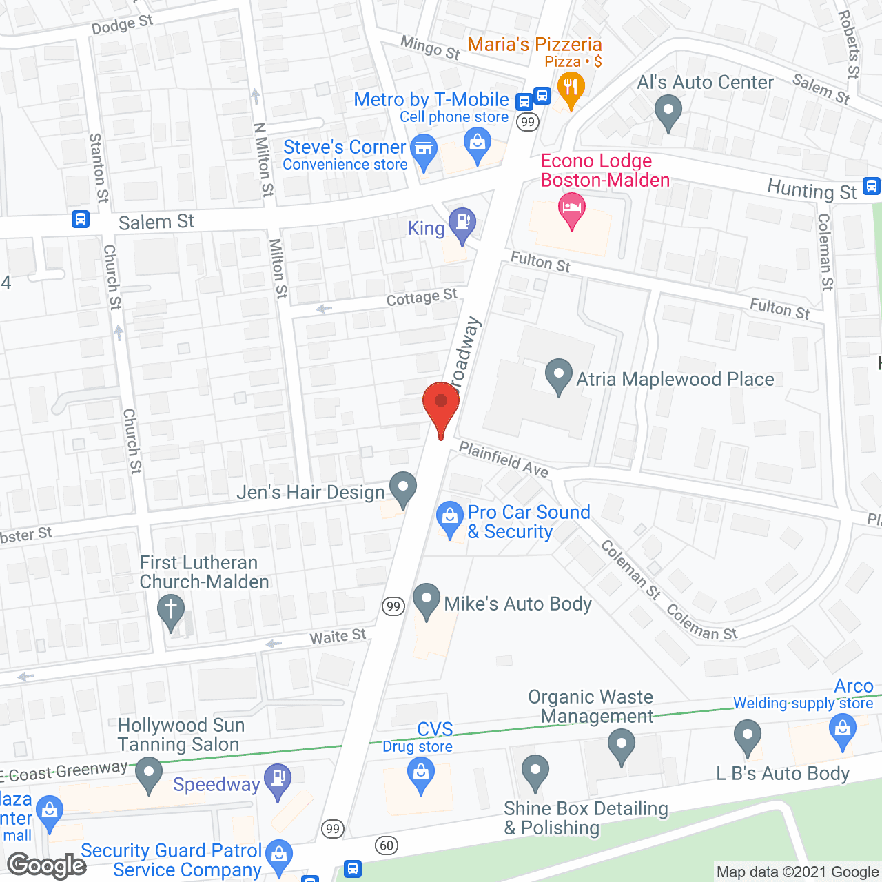 Atria Maplewood Place in google map