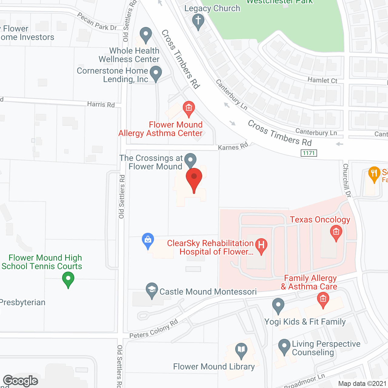 Magnolia Assisted Living -Flower Mound in google map