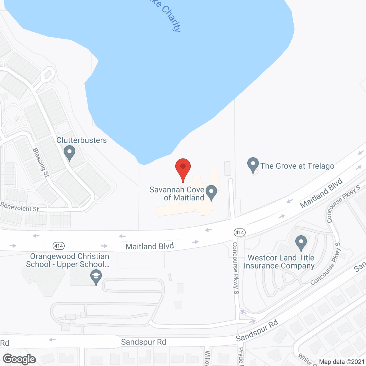 Ansley Court of Maitland in google map