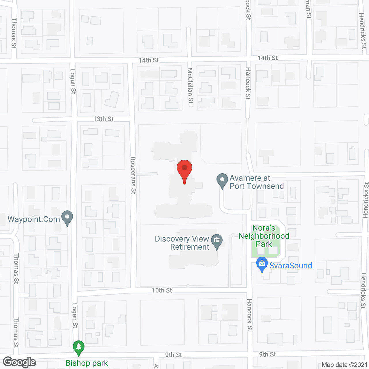 Port Townsend Senior Living by Cogir in google map