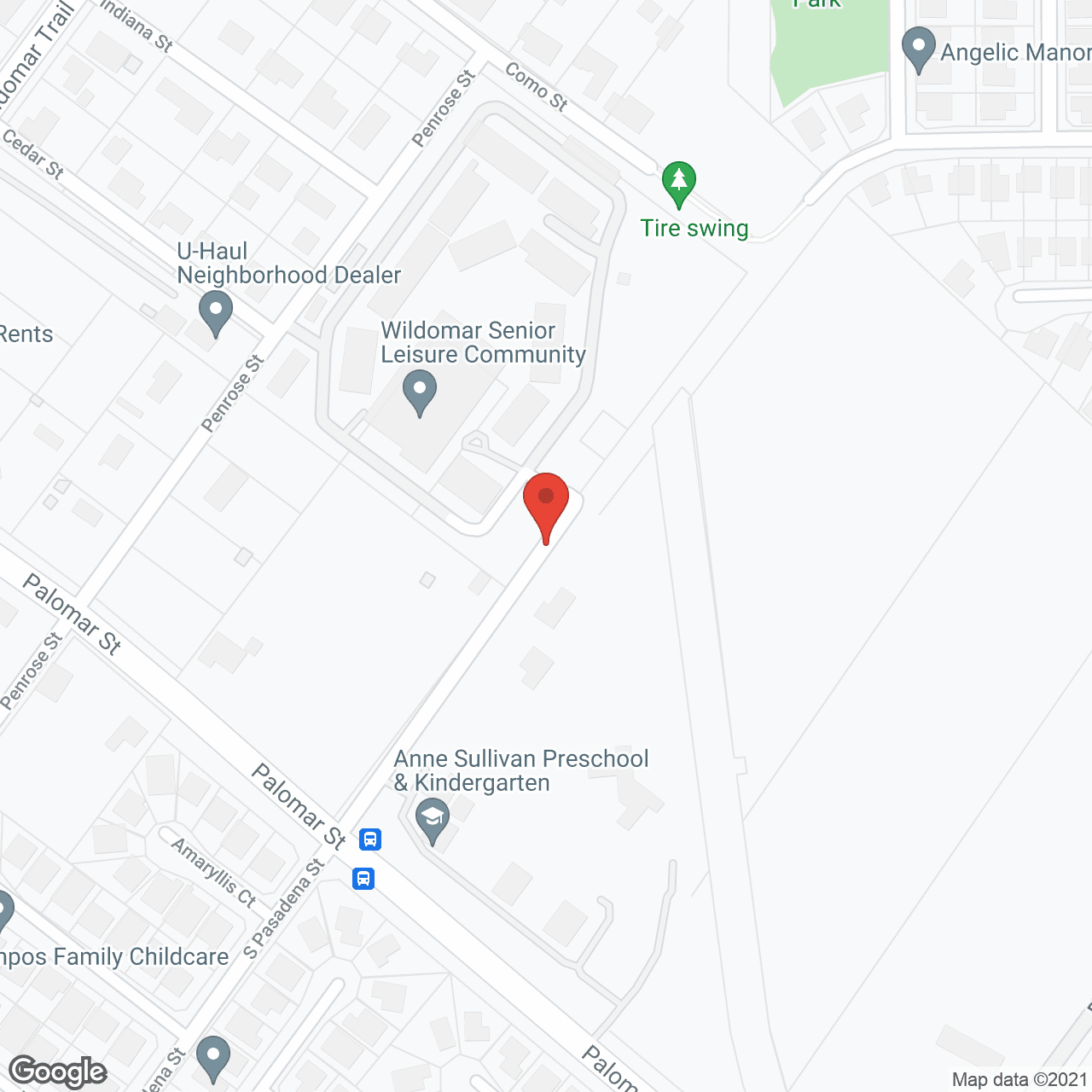 Wildomar Senior Assisted Living in google map