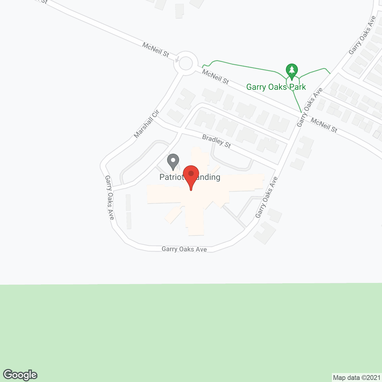 Patriots Landing in google map