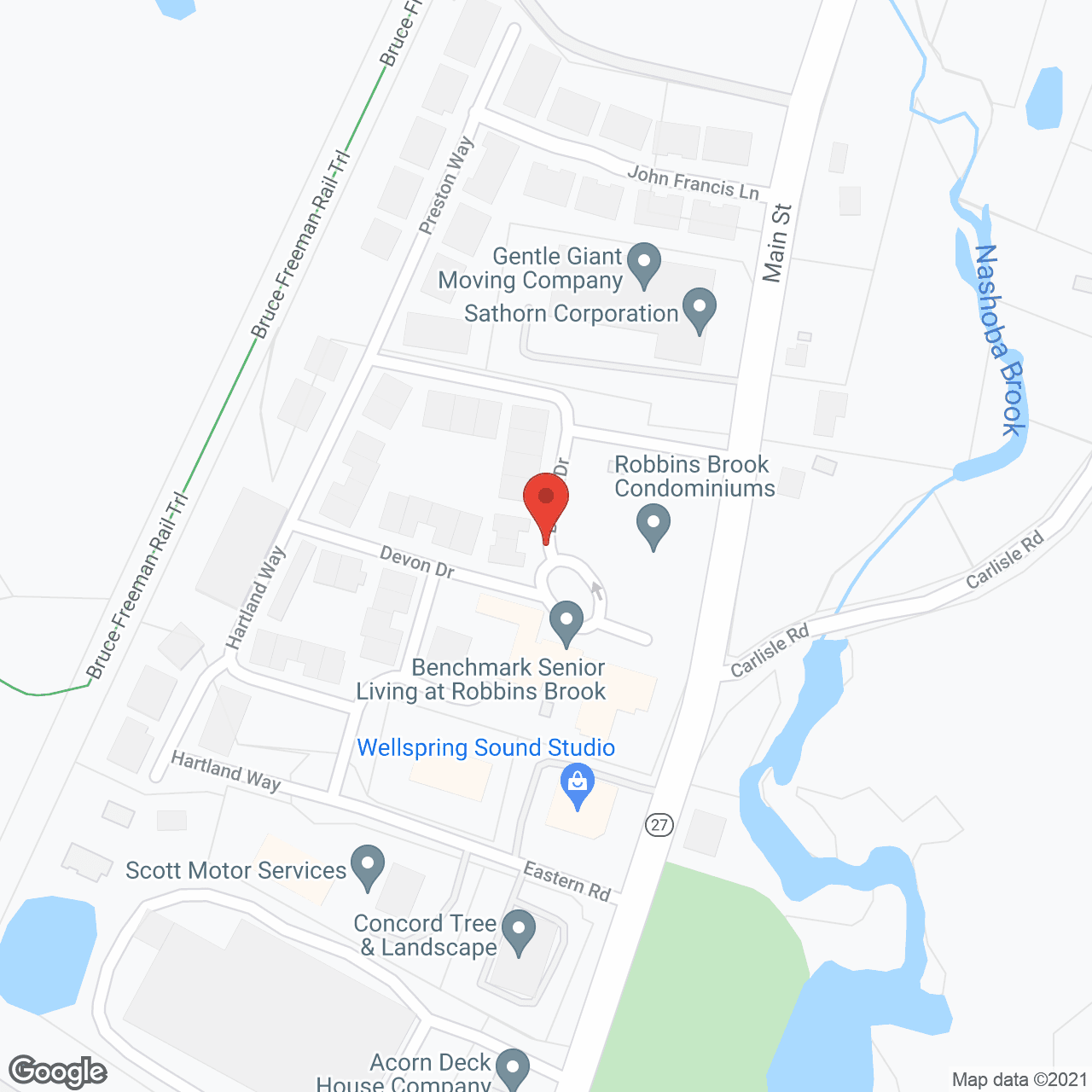 Benchmark Senior Living at Robbins Brook in google map