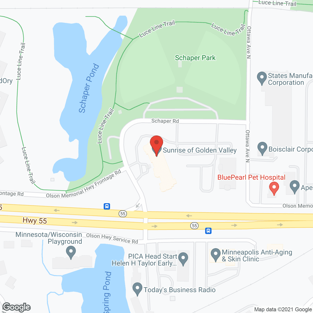 New Perspective Golden Valley in google map