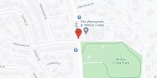 Valencia at Willow Creek in google map