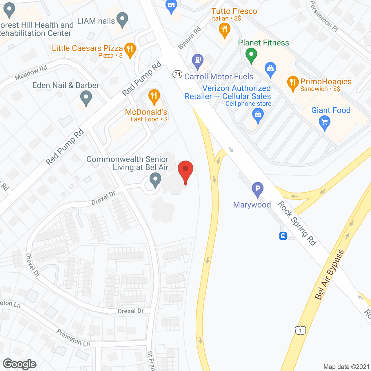 Viva Senior Living at Bel Air in google map