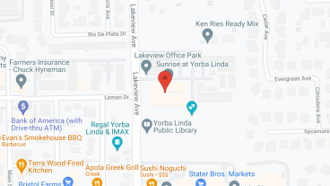 Sunrise of Yorba Linda in google map