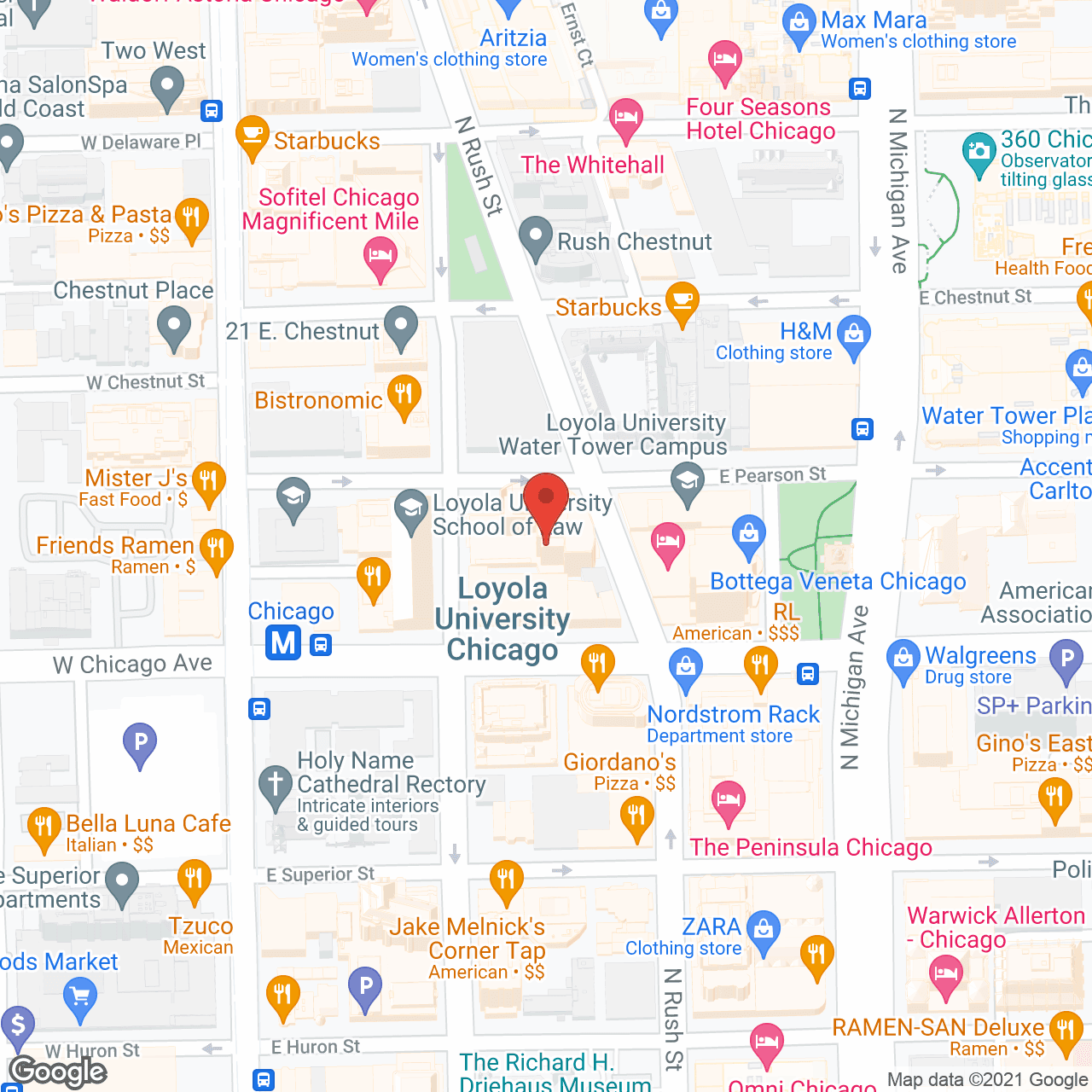 The Clare, a CCRC in google map