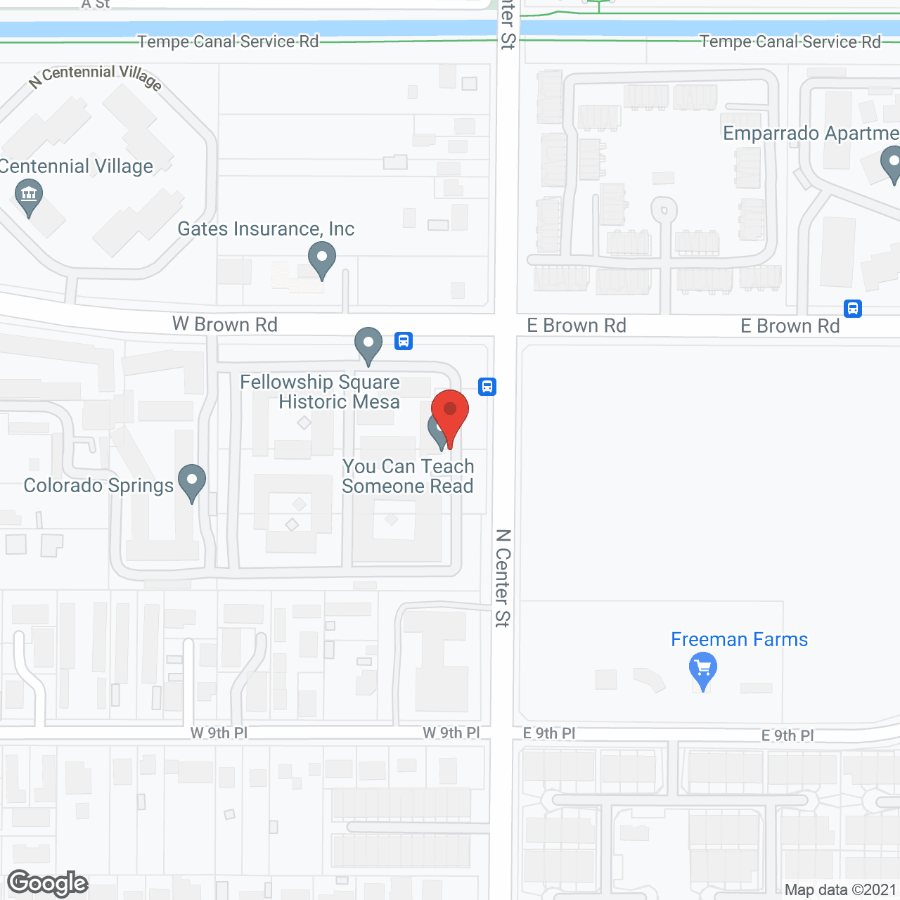 Fellowship Square Historic Mesa in google map