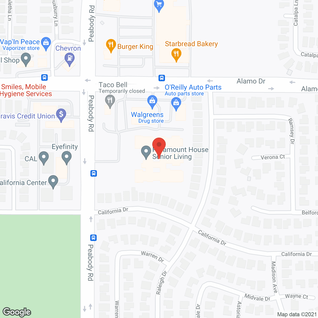 Paramount House Senior Living in google map