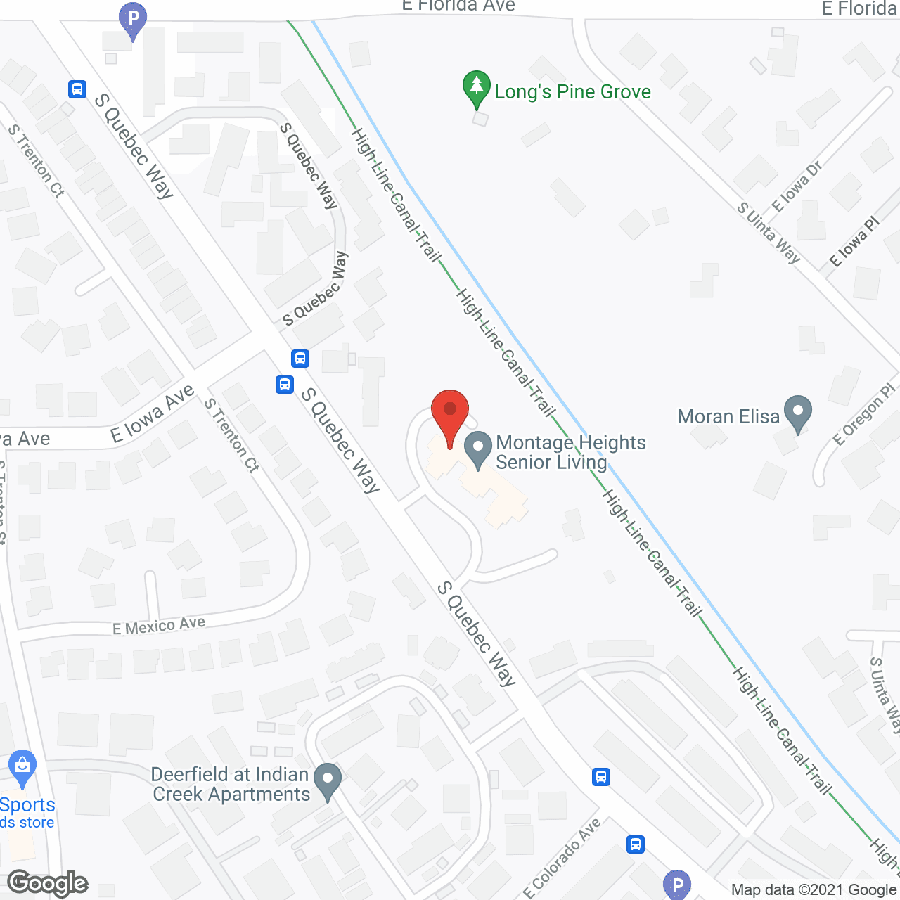 CuraVistas Highline in google map