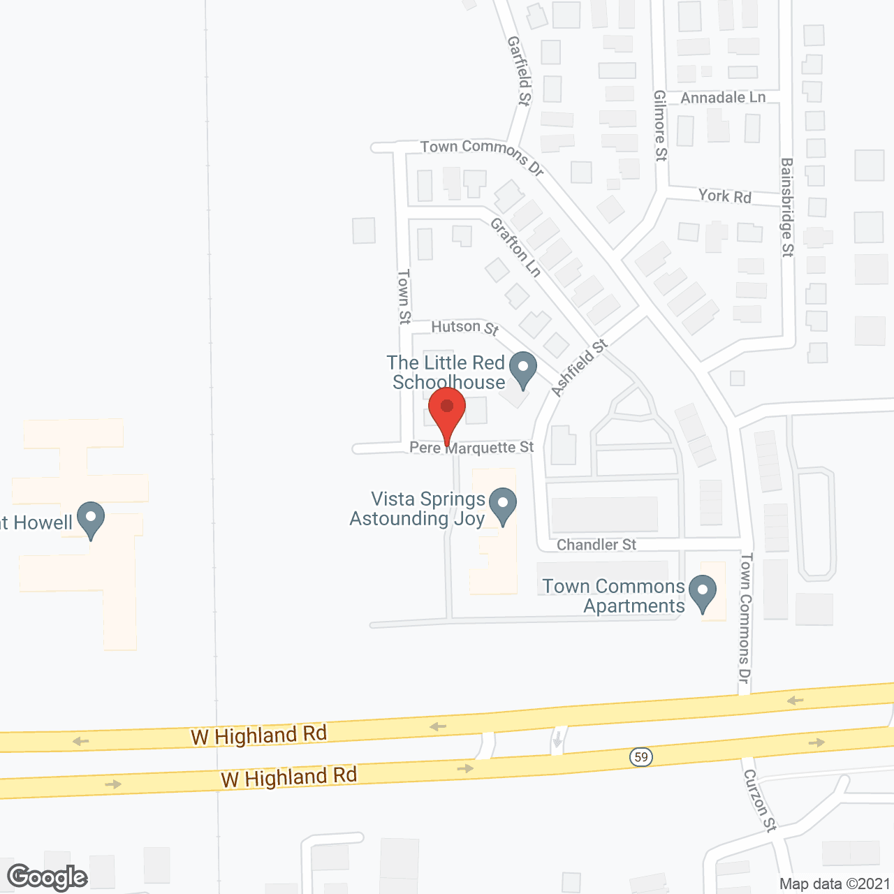 The Willows at Howell Independent Living in google map