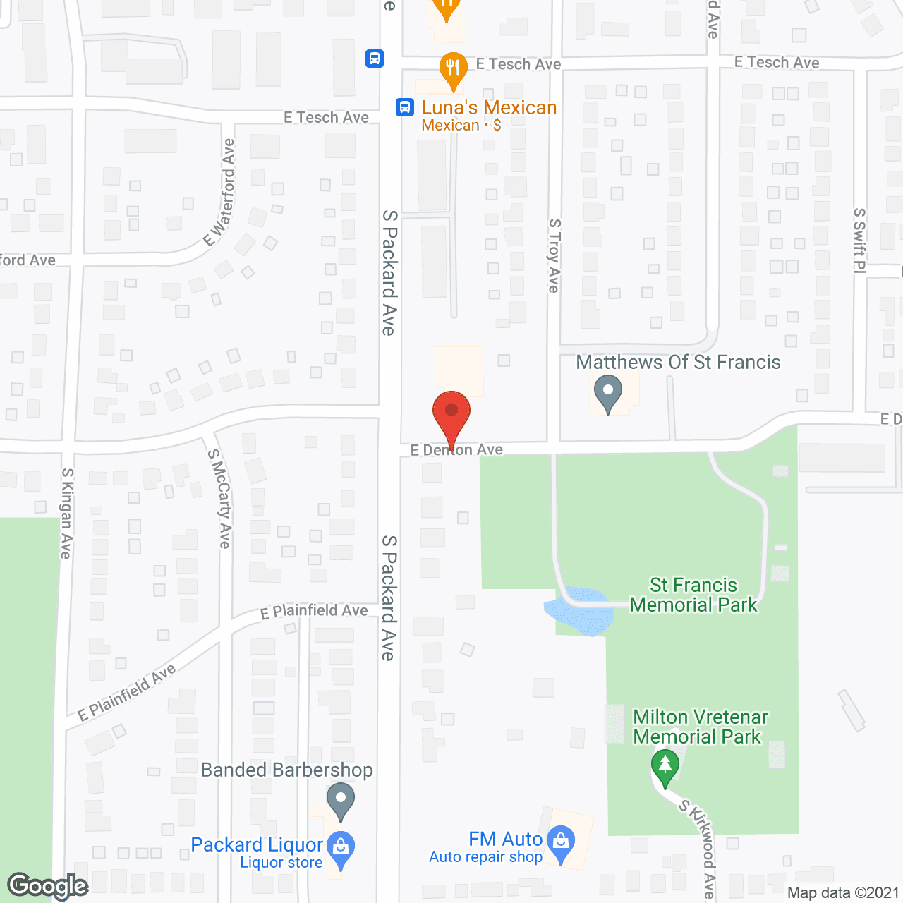 Adava Care of St. Francis in google map